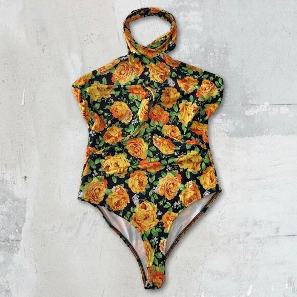 NWT Zara 70s Floral Bodysuit - Picture 5 of 12